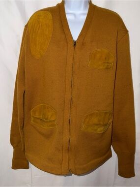 Vintage Shooters Clothing By H.E. Jones. Wool with Leather Padding Size L